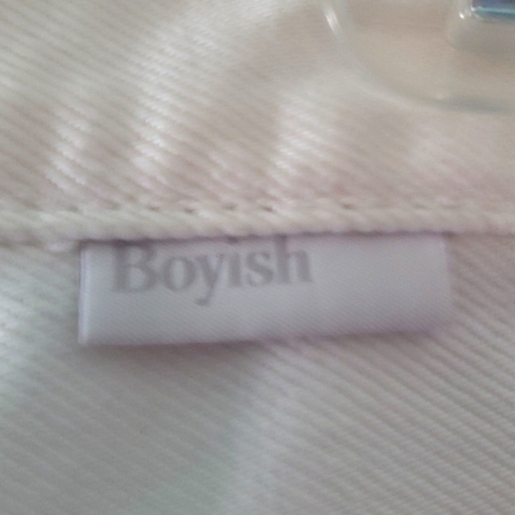 Boyish by Her Avery High Waist Straight leg with ankle ties in Vertigo. - Picture 7 of 13